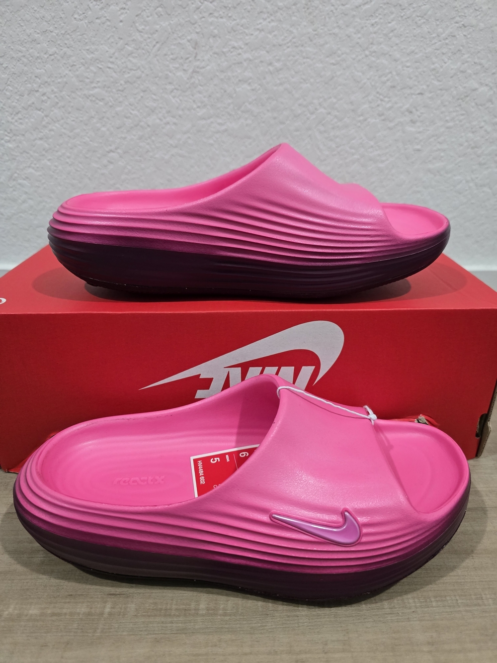 Nike ReactX Rejuven8 Pink Gradient Slide Clog - Women's